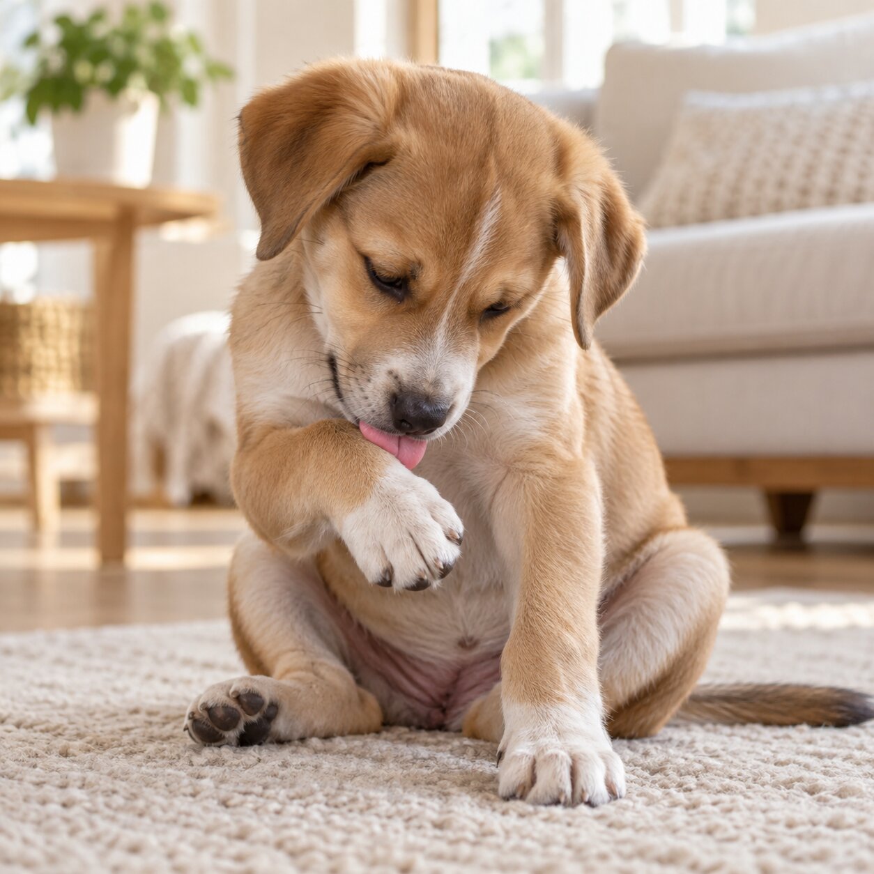 Constant Paw Licking